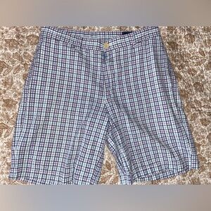 Vineyard Vines Men's 33 Plaid Shorts - Blue and Purple